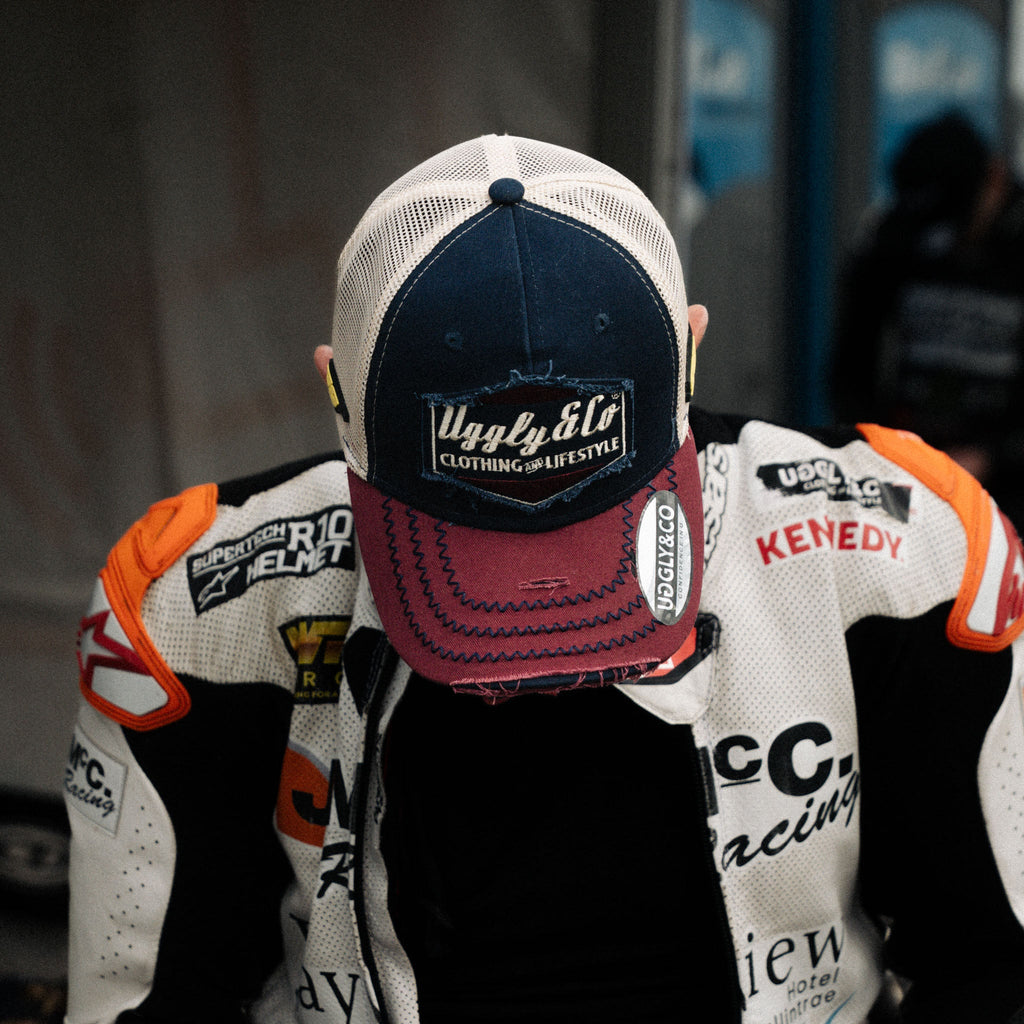 Uggly & Co Jeremy McWilliams #99 Diamond Trucker Hat – Vintage Navy