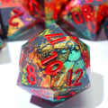 Voltaic Bloom | Sharp Edge Dice | Resin | 7 Piece Set