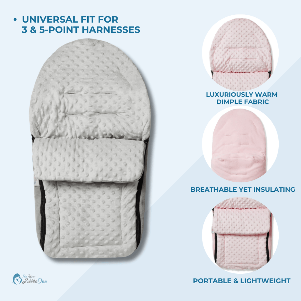For Your Little One Universal Dimple Car Seat Footmuff | Cosy Toes