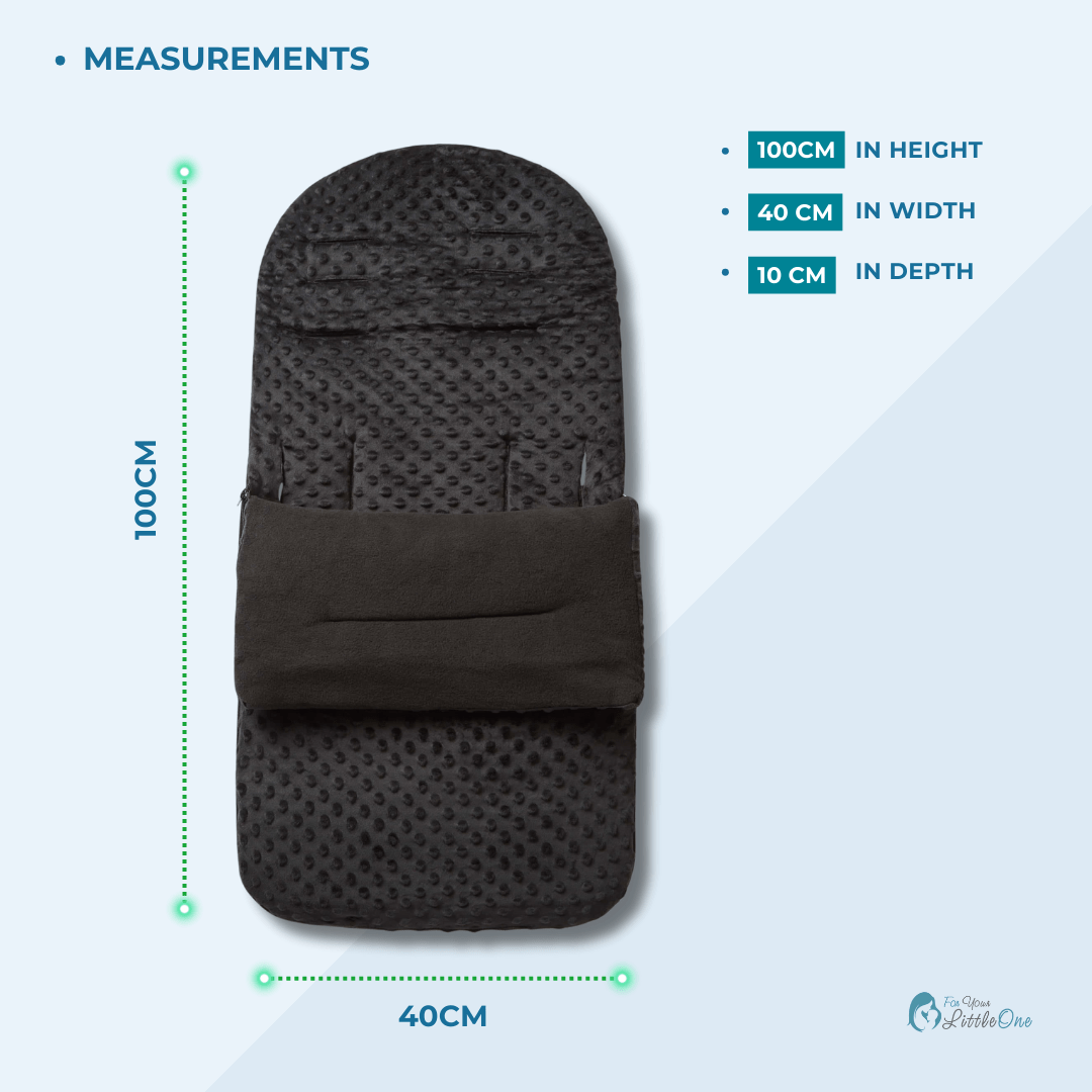 For Your Little One Universal Dimple Footmuff | Fleece Padded Cosy Toes