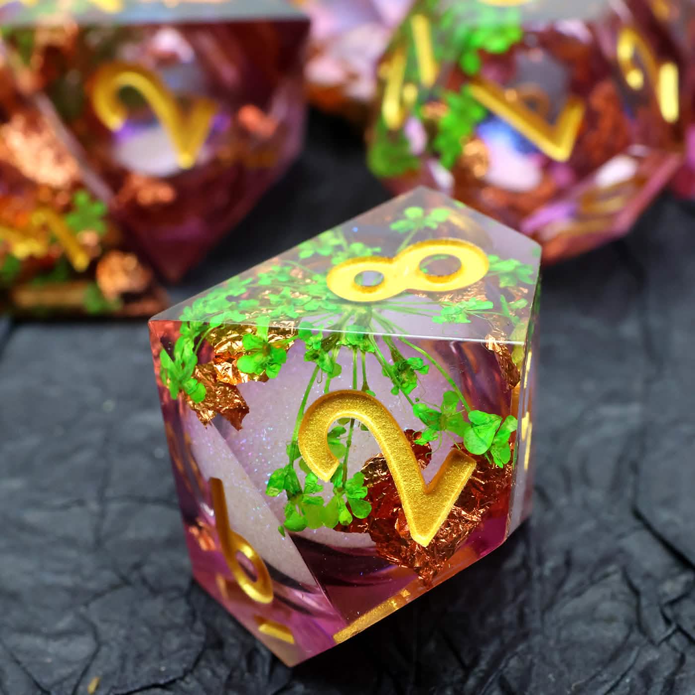 Potion of Vitality | Sharp Edge Dice | Resin | 7 Piece Set