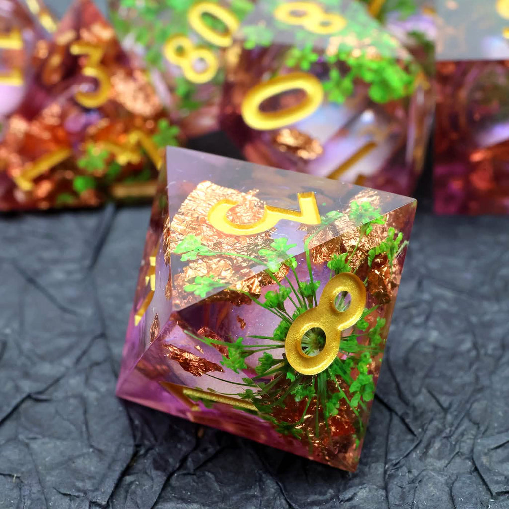 Potion of Vitality | Sharp Edge Dice | Resin | 7 Piece Set