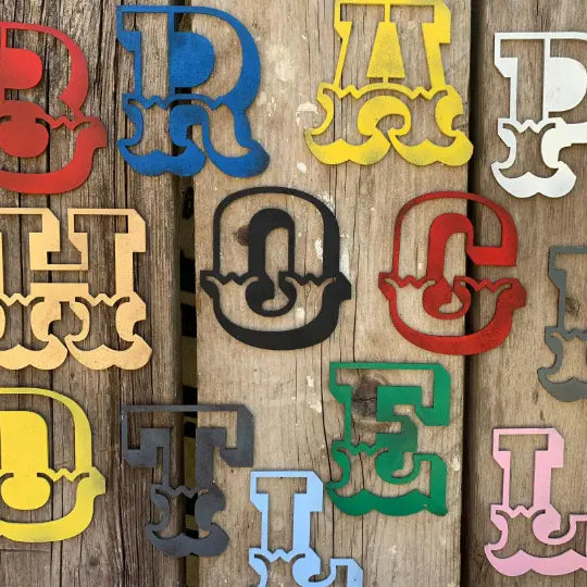 Rustic Metal Carnival Letters – Industrial Wall Art by Rustic Warehouse