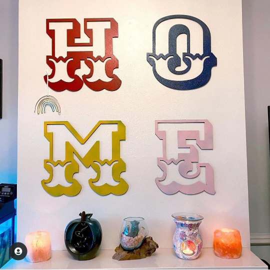 Rustic Metal Carnival Letters – Industrial Wall Art by Rustic Warehouse