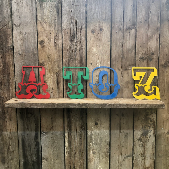 Rustic Metal Carnival Letters – Industrial Wall Art by Rustic Warehouse