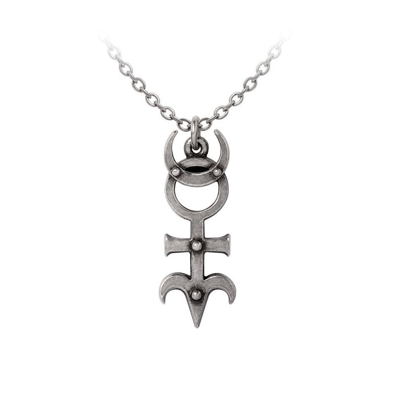 Alchemy Gothic Dr. Dee’s Monad Pendant – Fine English Pewter Necklace