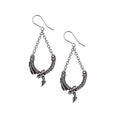 Alchemy Gothic Dragon Earrings – Pewter Chain Dangle Jewelry