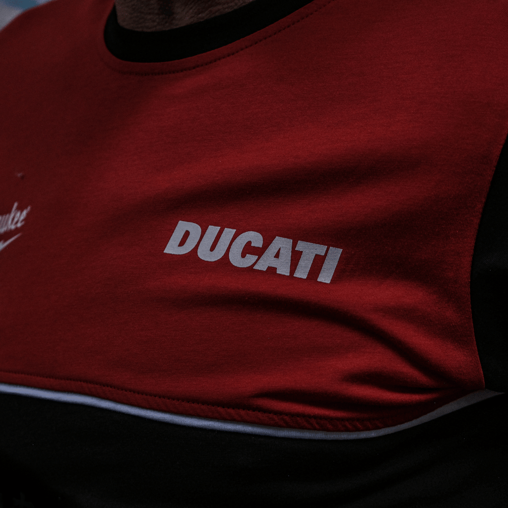 Milwaukee Tools x Ducati Team Wear Racing Tee - 100% Cotton Black