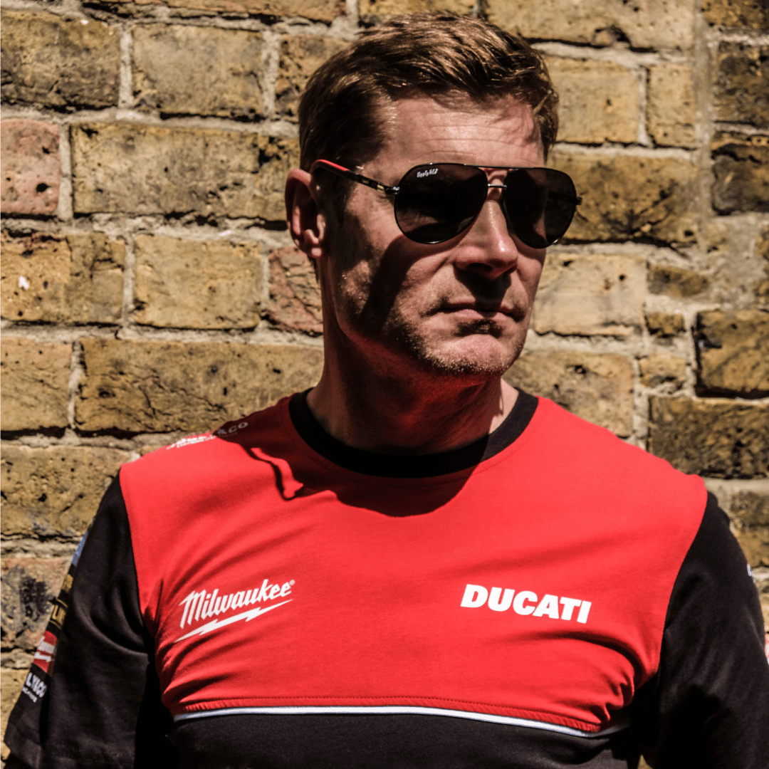 Milwaukee Tools x Ducati Team Wear Racing Tee - 100% Cotton Black