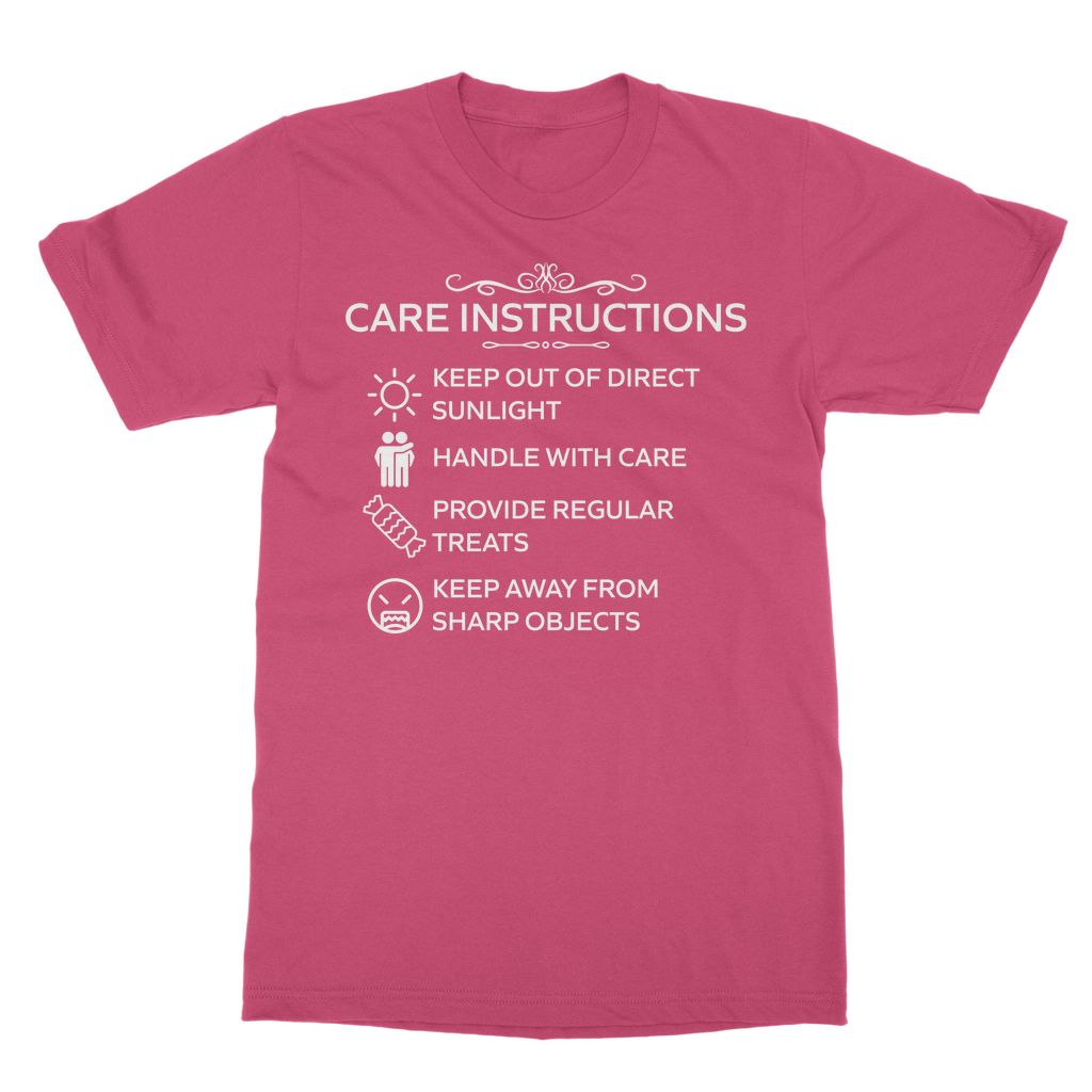 Kate's Clothing Care Instructions Heavy Cotton Unisex T-Shirt | White
