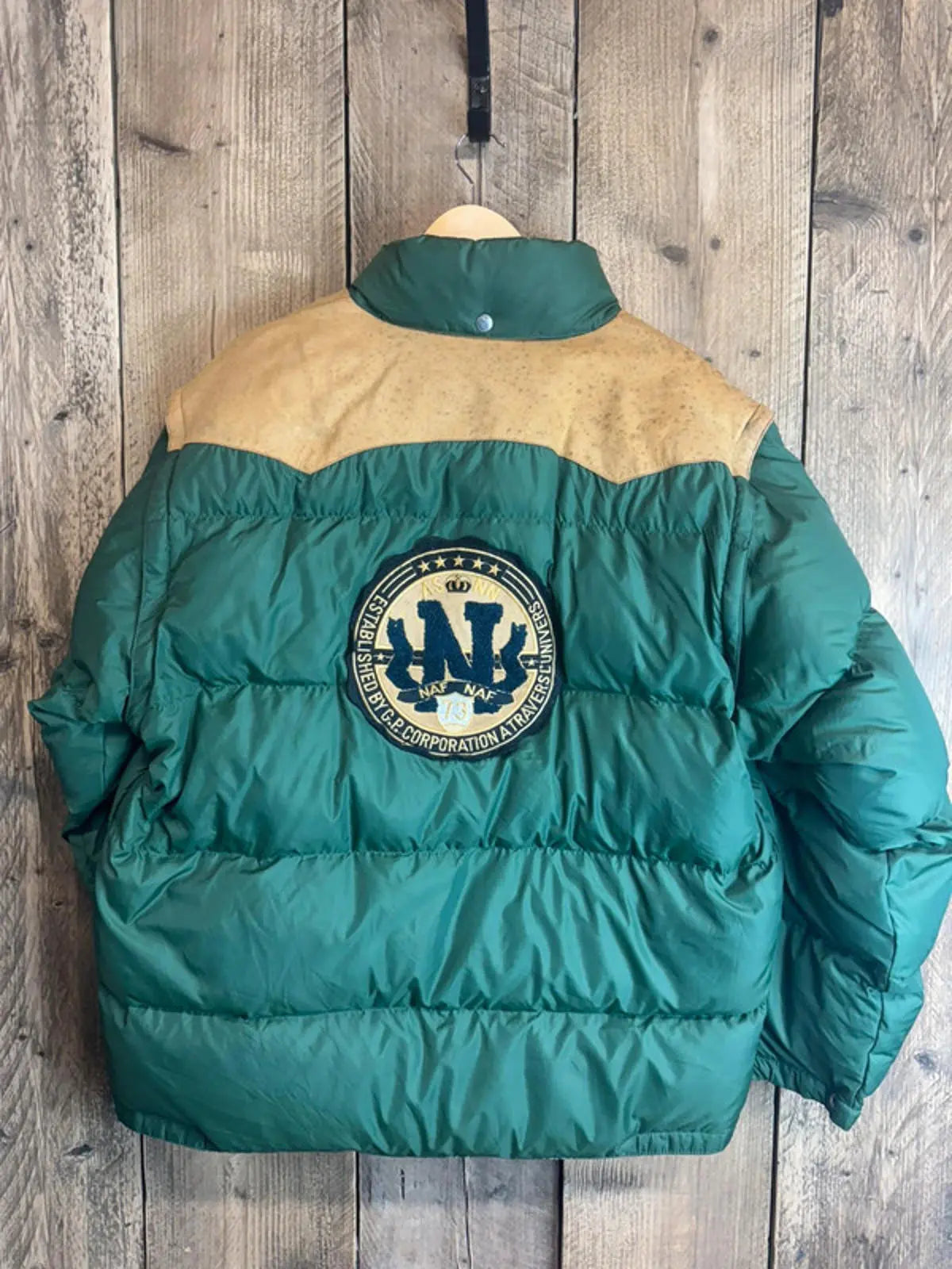 Rare vintage Naf Naf puffer Jacket body warmer Gilet XL 1990s