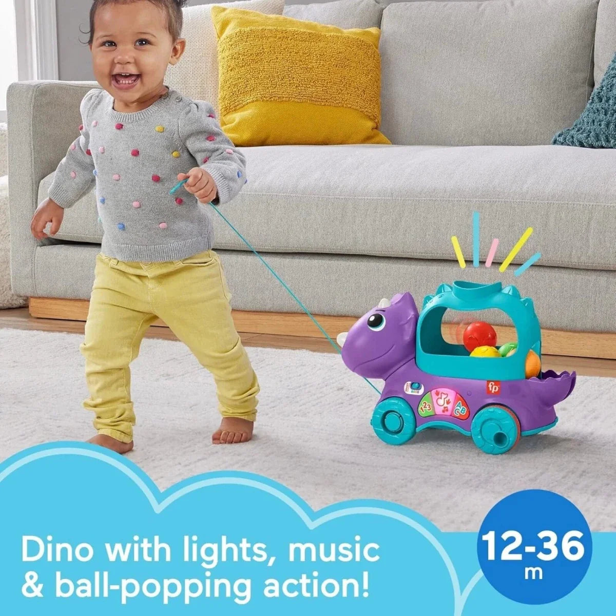 Fisher-Price Poppin Triceratops