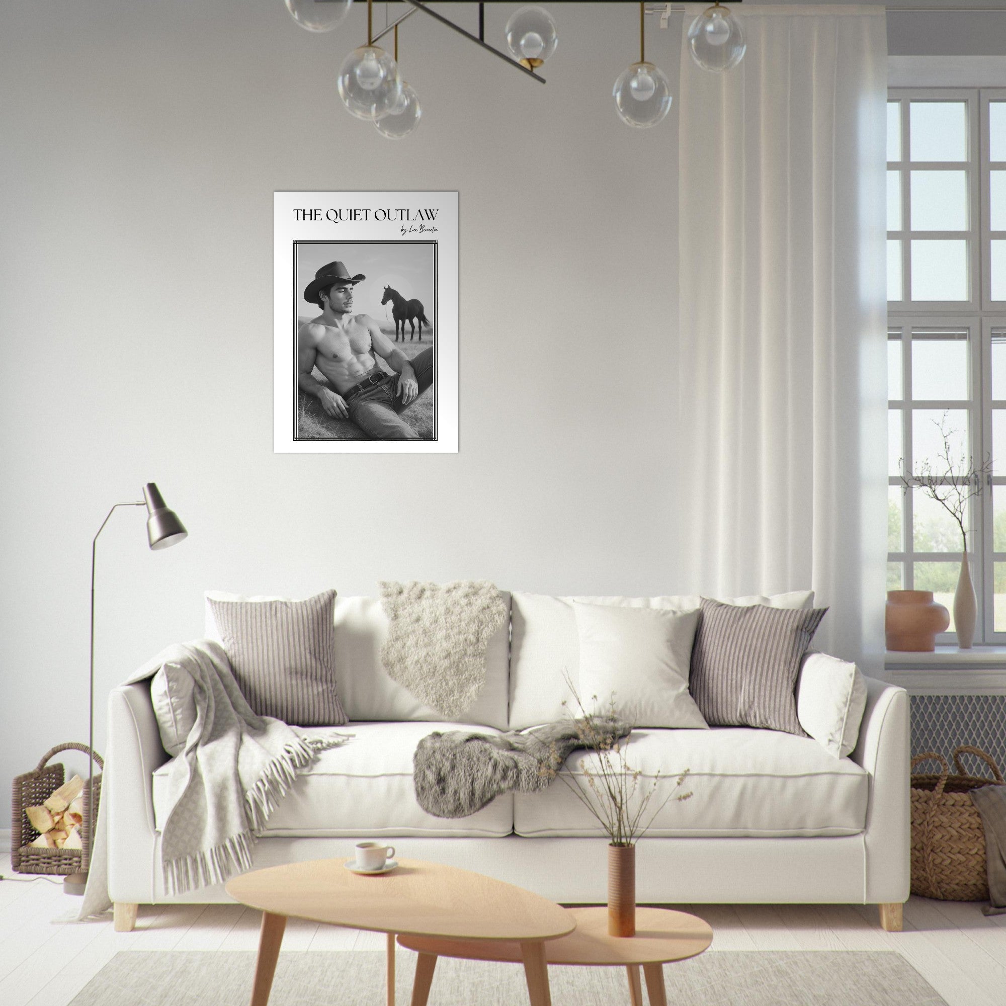 The Quiet Outlaw. Retro Cowboy Poster | 80s Western Wall Art for Home Decor