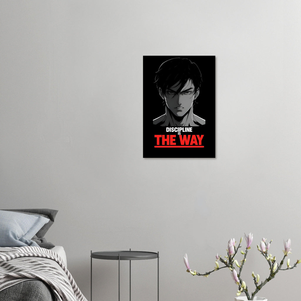 Discipline is the Way - Anime Motivational Wall Art | Empowering Semi-Gloss Print | Inspirational Anime Poster for Home & Office Decor