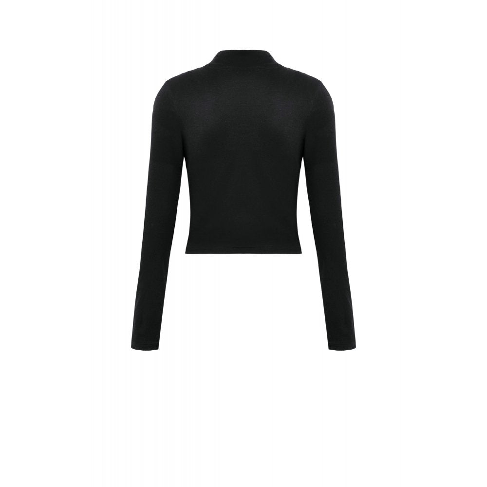 Dark in Love Lilith Skeleton Hands Goth Top – Black Cotton Long Sleeve