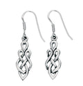 Gecko Jewellery Sterling Silver Celtic Design Drop Earrings for Women