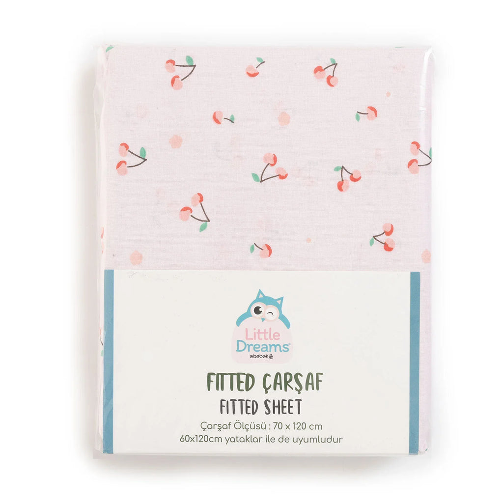 Little Dreams Girl Baby Crib Sheet - Pink