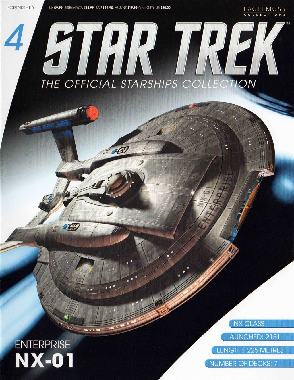 #04 Enterprise NX-01 Diecast Model Ship (Eaglemoss / Star Trek)
