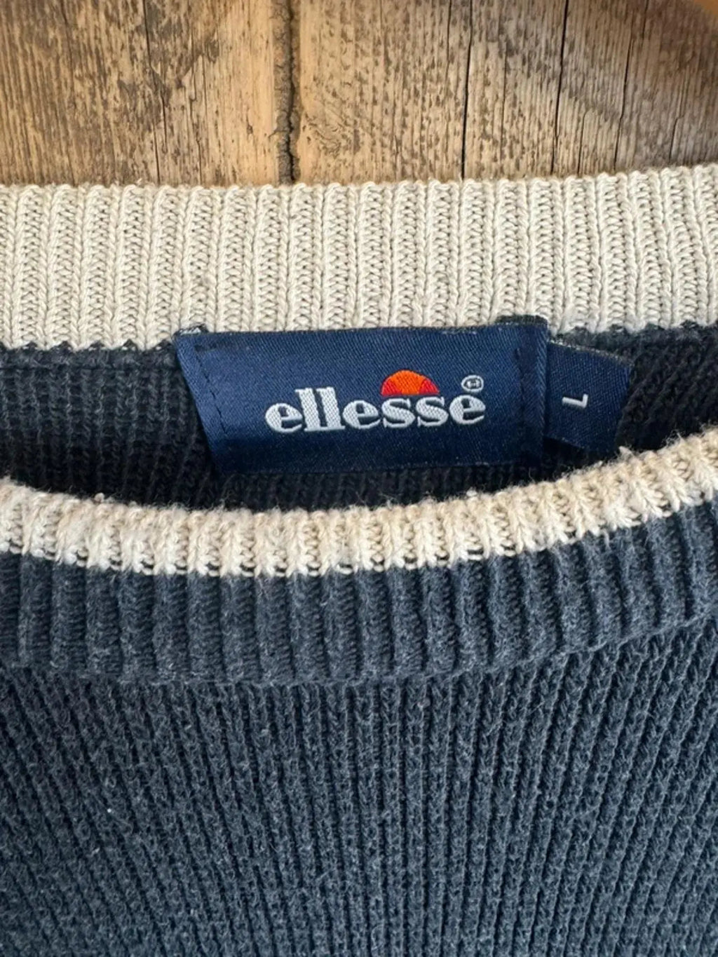 Men’s Vintage Ellesse 90s / Y2K Spell Out Jumper Sweatshirt Large #302