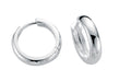 Gecko Jewellery Sterling Silver Polished Hoop Earrings – Classic Style