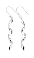 Swirl Drop Earrings | Sterling Silver Jewelry by Gecko Jewellery Retail