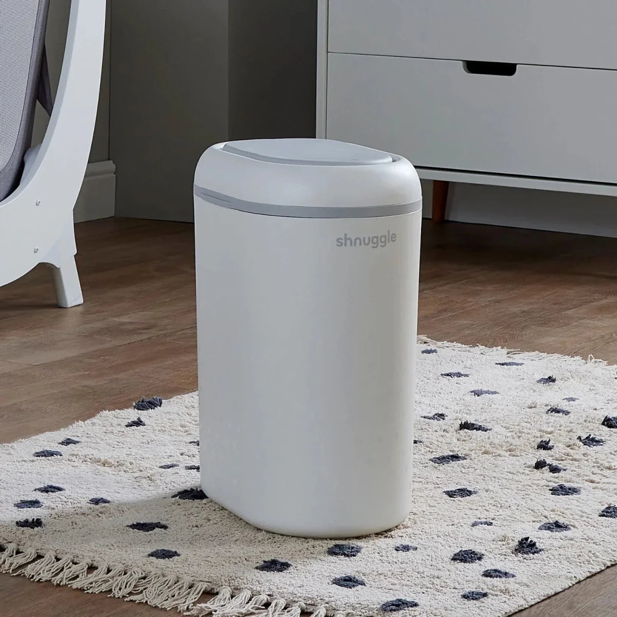 Shnuggle Eco-Touch Nappy Bin - White