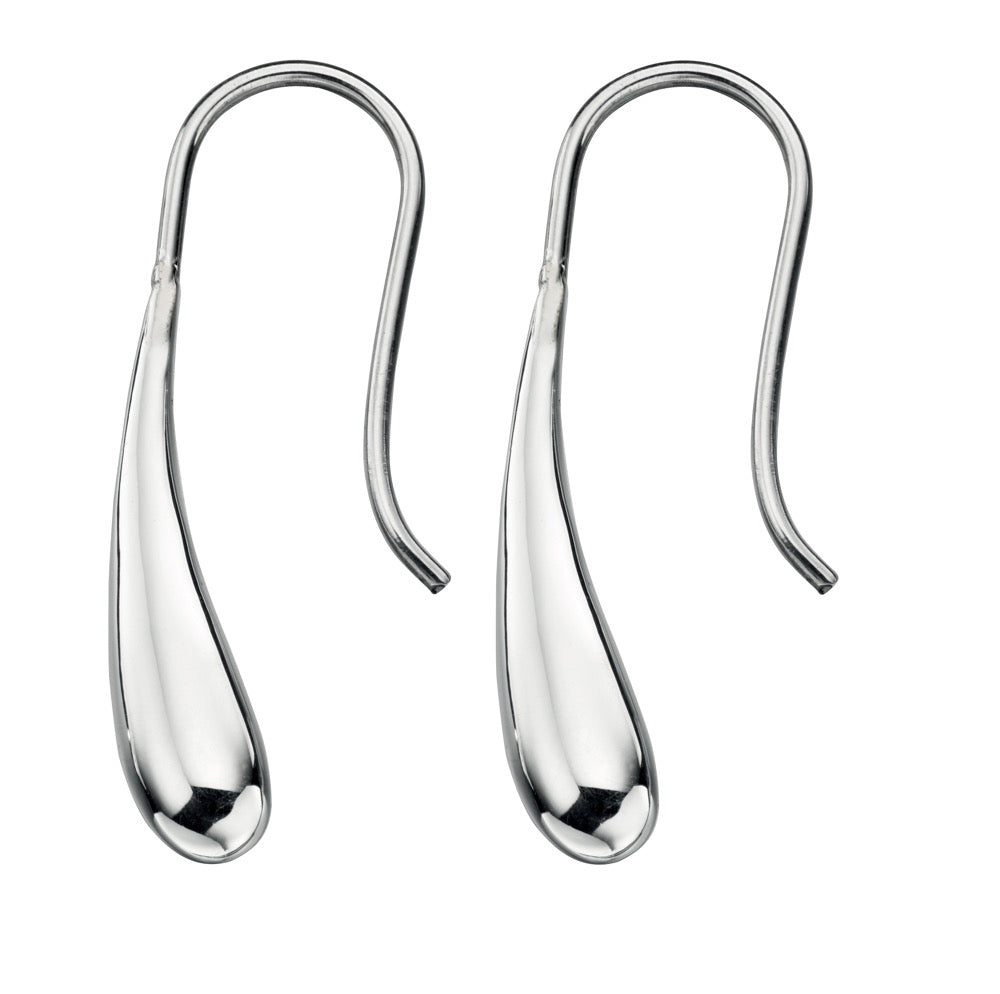 Gecko Jewellery Sterling Silver Long Drop Earrings for Women