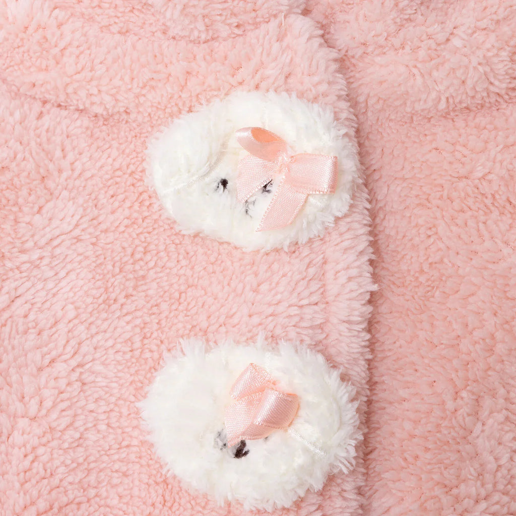 Midimod Newborn Welsoft Footless Jumpsuit - Pink