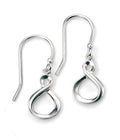 Gecko Jewellery Sterling Silver Infinity Loop Drop Earrings for Women