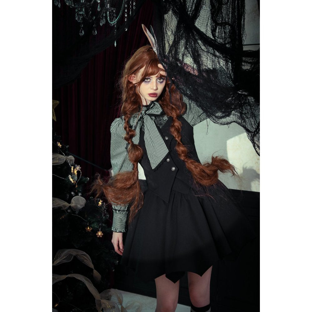 Dark in Love Vespertilio Bat Wing Vest – Black Gothic Waistcoat