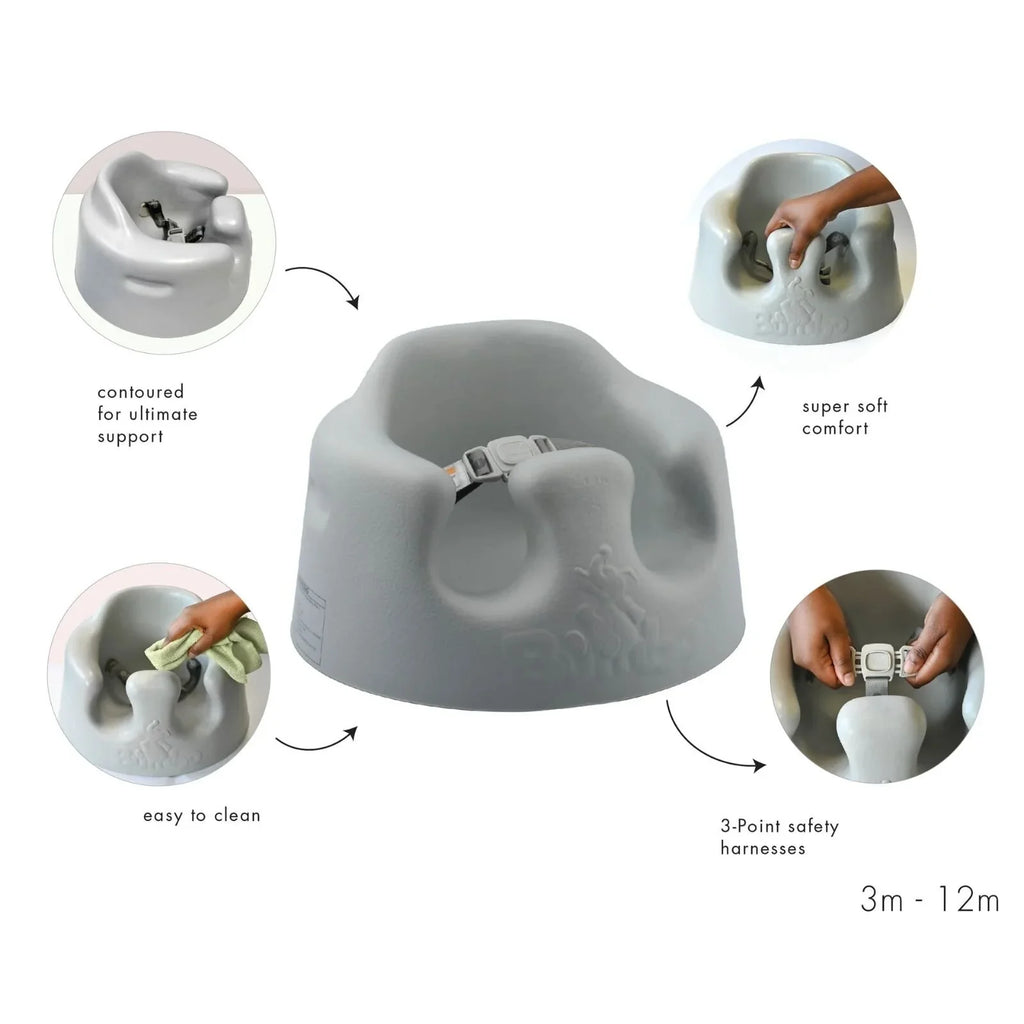 Bumbo Floor Seat 3-12 months - Cool Grey