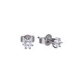 Diamonfire Six Claw Carat Stud Earrings | Sterling Silver Zirconia