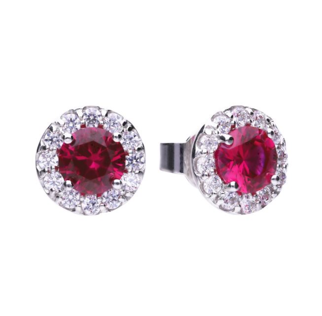 Gecko Jewellery Round 1.39ct Pave Stud Earrings | Sterling Silver
