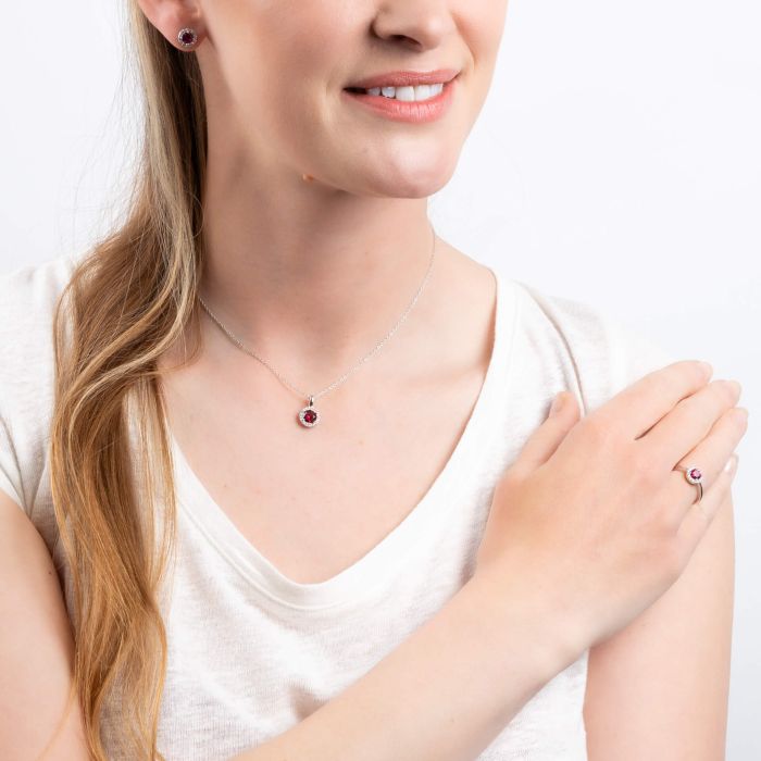 Diamonfire Round Zirconia Ring | Sterling Silver Jewellery by Gecko