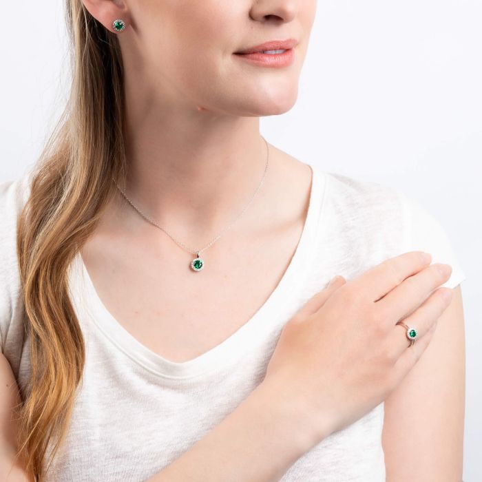 Diamonfire Round Zirconia Ring | Sterling Silver Jewellery by Gecko