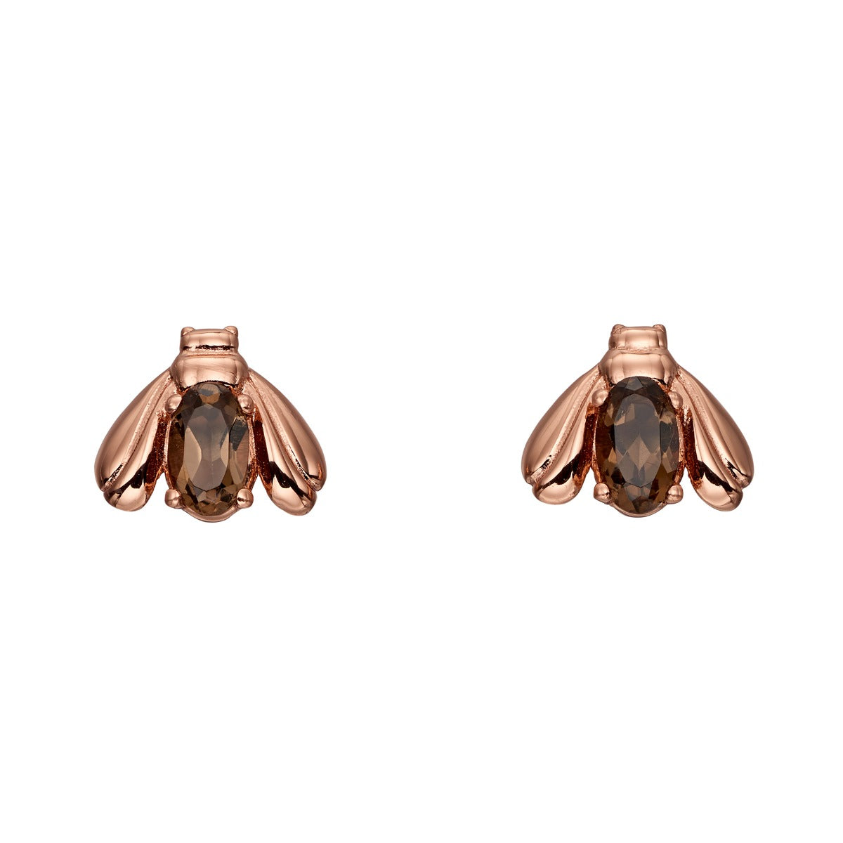 Gecko Jewellery Sterling Silver Small Bee Earrings – Plated Finish