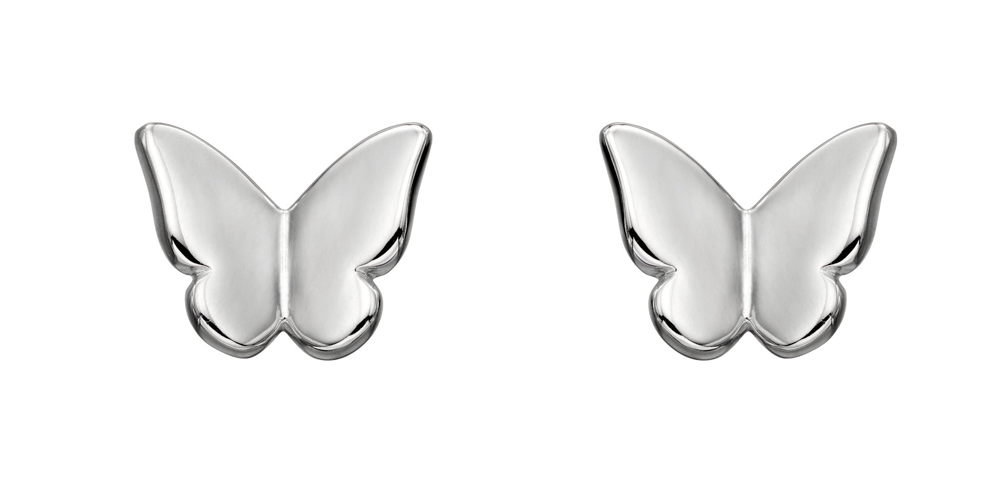 Beginnings Sterling Silver Butterfly Stud Earrings | Gecko Jewellery