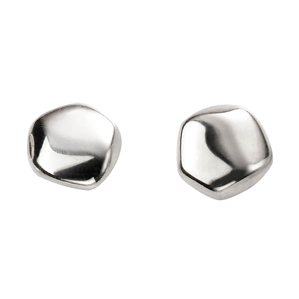 Beginnings Organic Shaped Stud Earrings | 925 Sterling Silver Jewellery