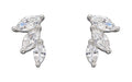 Beginnings Sterling Silver Marquise Cubic Zirconia Earrings | Gecko