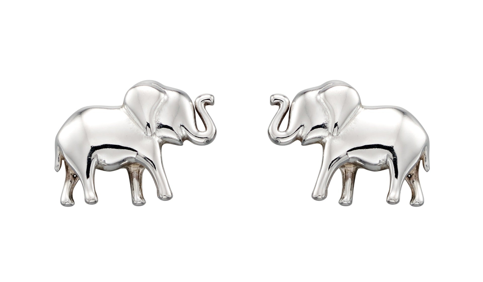 Beginnings Sterling Silver Baby Elephant Stud Earrings | Anti-Tarnish