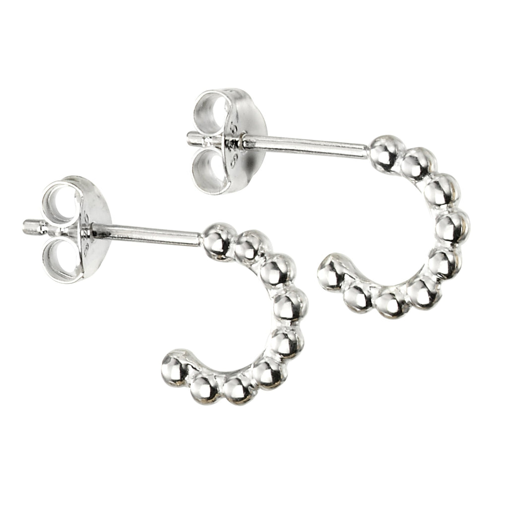 Gecko Jewellery Retail 3/4 Ball Hoop Earrings - Modern Stacking Style