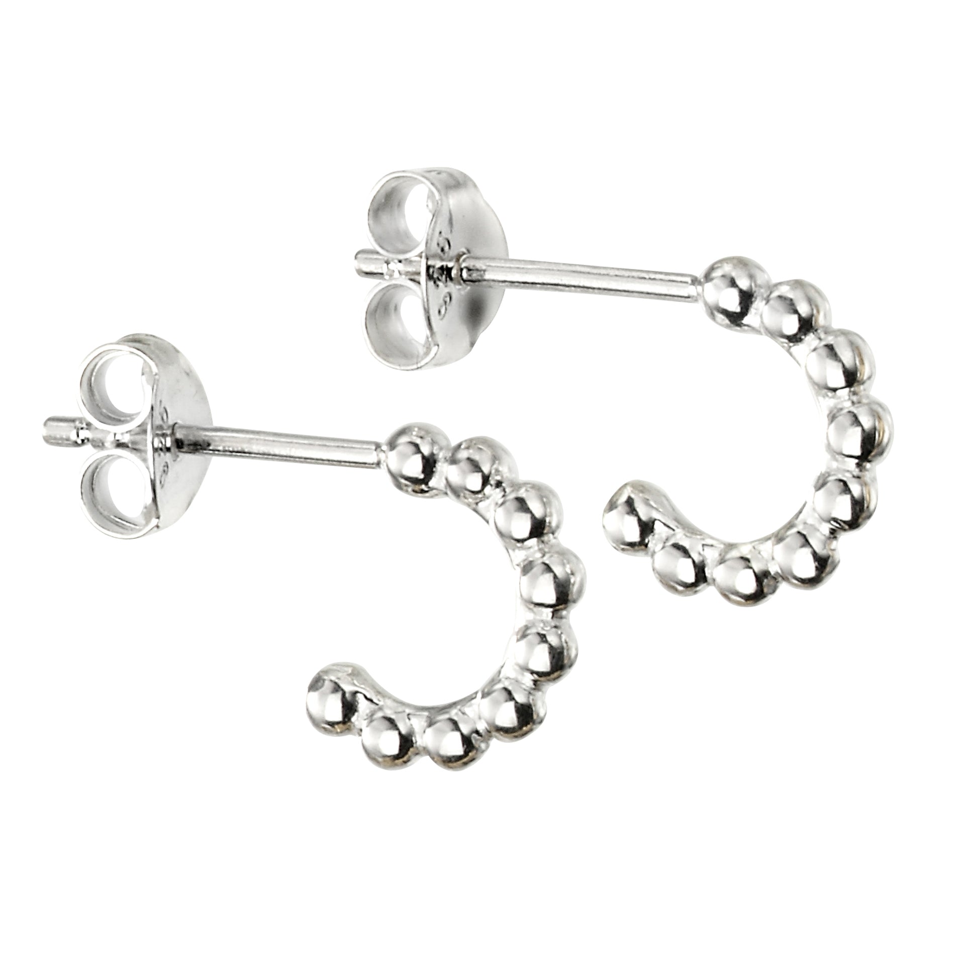 Gecko Jewellery Retail 3/4 Ball Hoop Earrings - Modern Stacking Style