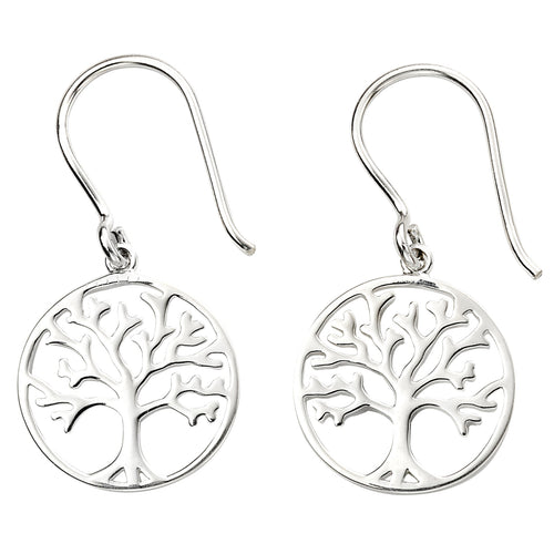 Tree of Life Drop Earrings | Sterling Silver by Gecko Jewellery Retail