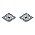 Gecko Jewellery Sterling Silver Evil Eye Stud Earrings for Protection