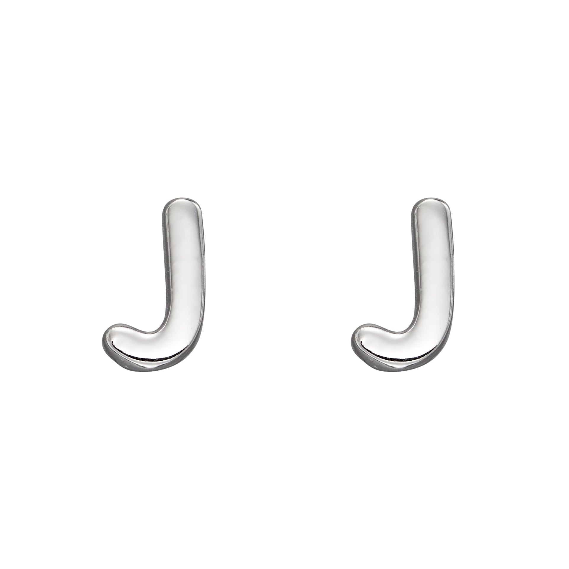 Gecko Jewellery Sterling Silver Initial Stud Earrings – Personalised