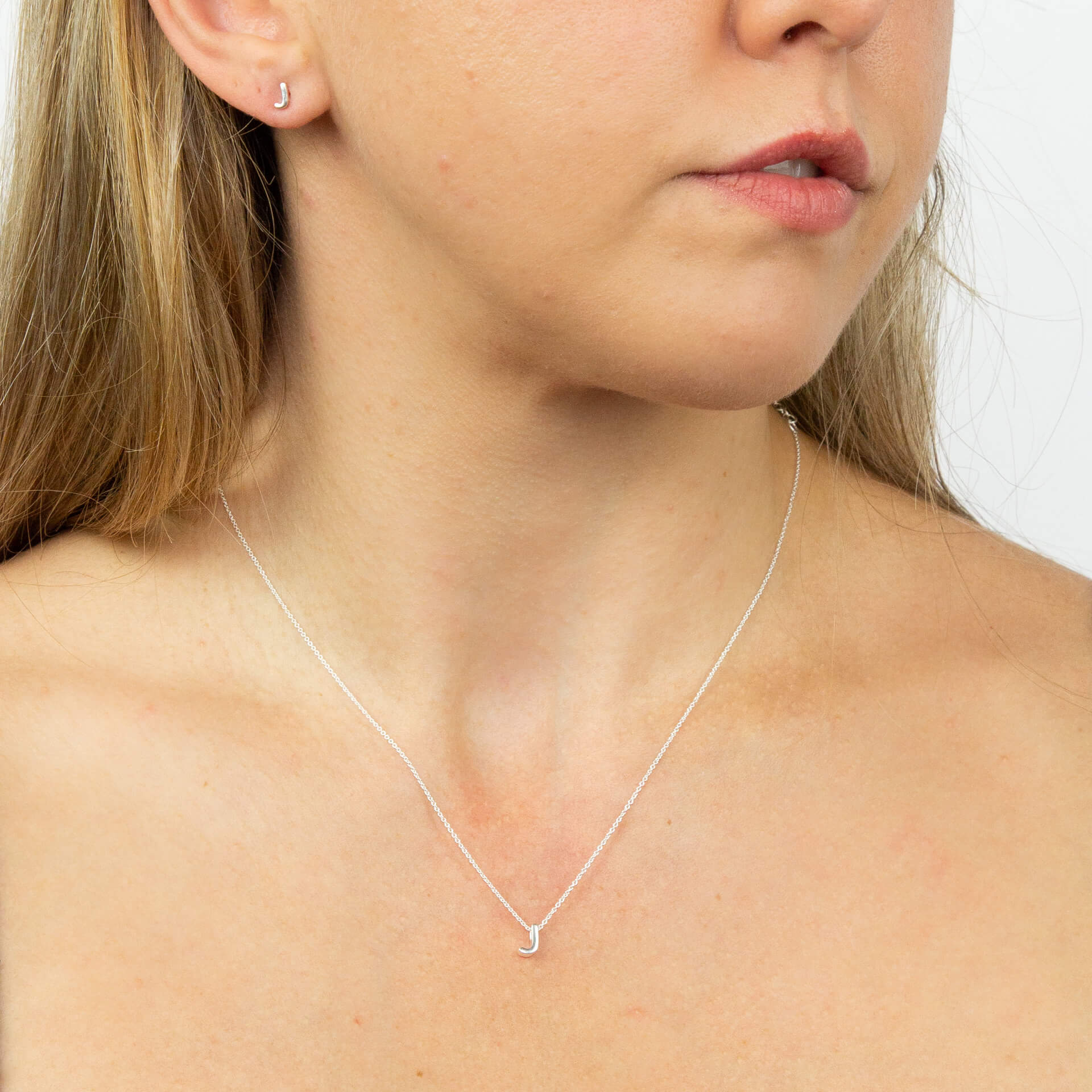 Gecko Jewellery Sterling Silver Initial Necklace - Personalised Gift