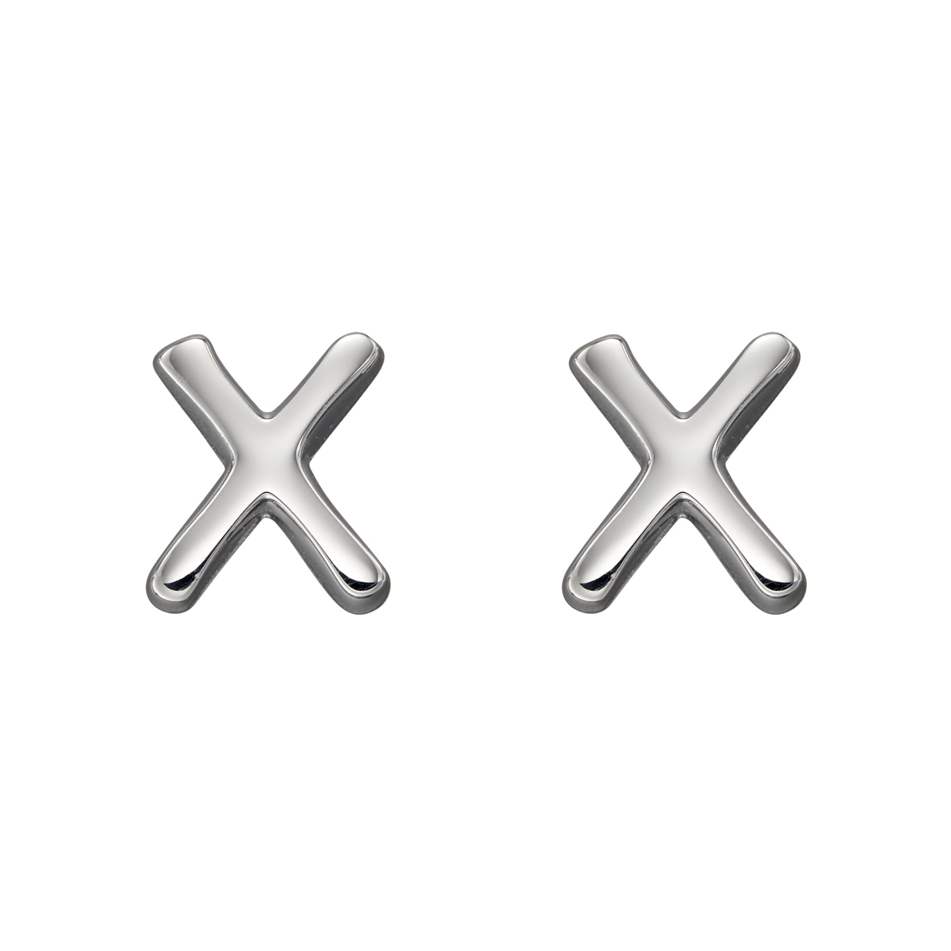 Gecko Jewellery Sterling Silver Initial Stud Earrings – Personalised