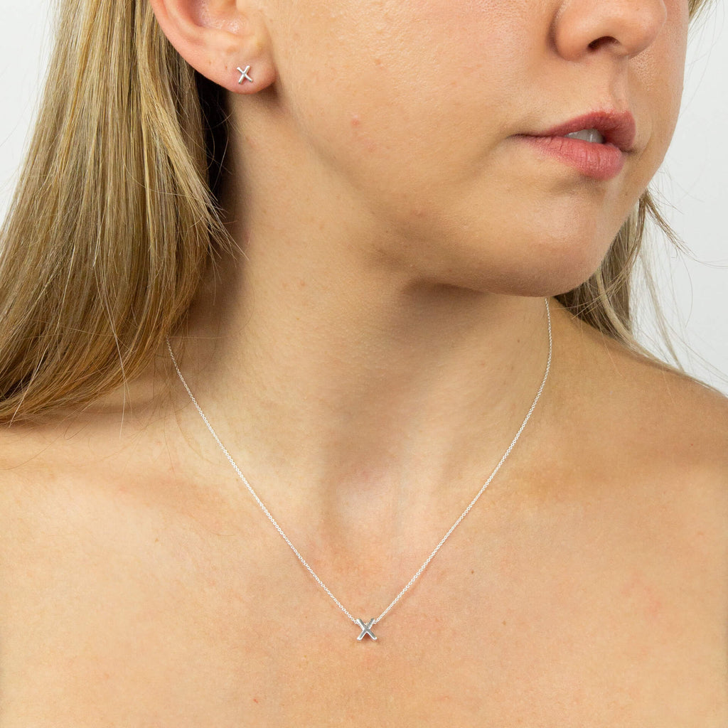 Gecko Jewellery Sterling Silver Initial Necklace - Personalised Gift