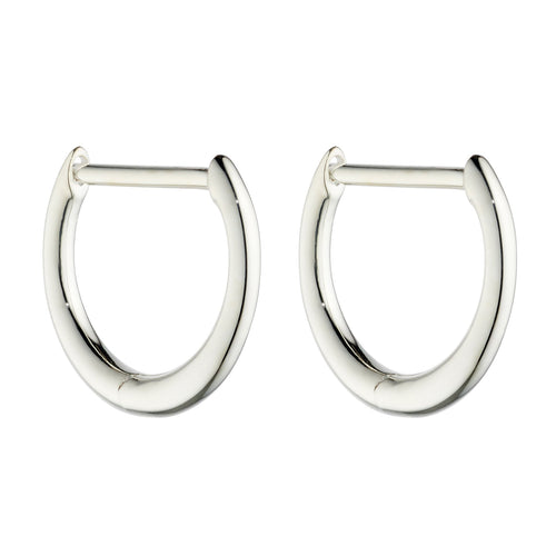 Gecko Jewellery Sterling Silver Hinged Hoop Earrings for Charms