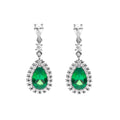 Gecko Jewellery Teardrop and Pave Surround Diamonfire Zirconia Earrings